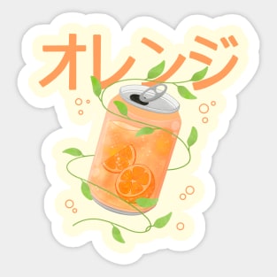 Orange Soda Sticker